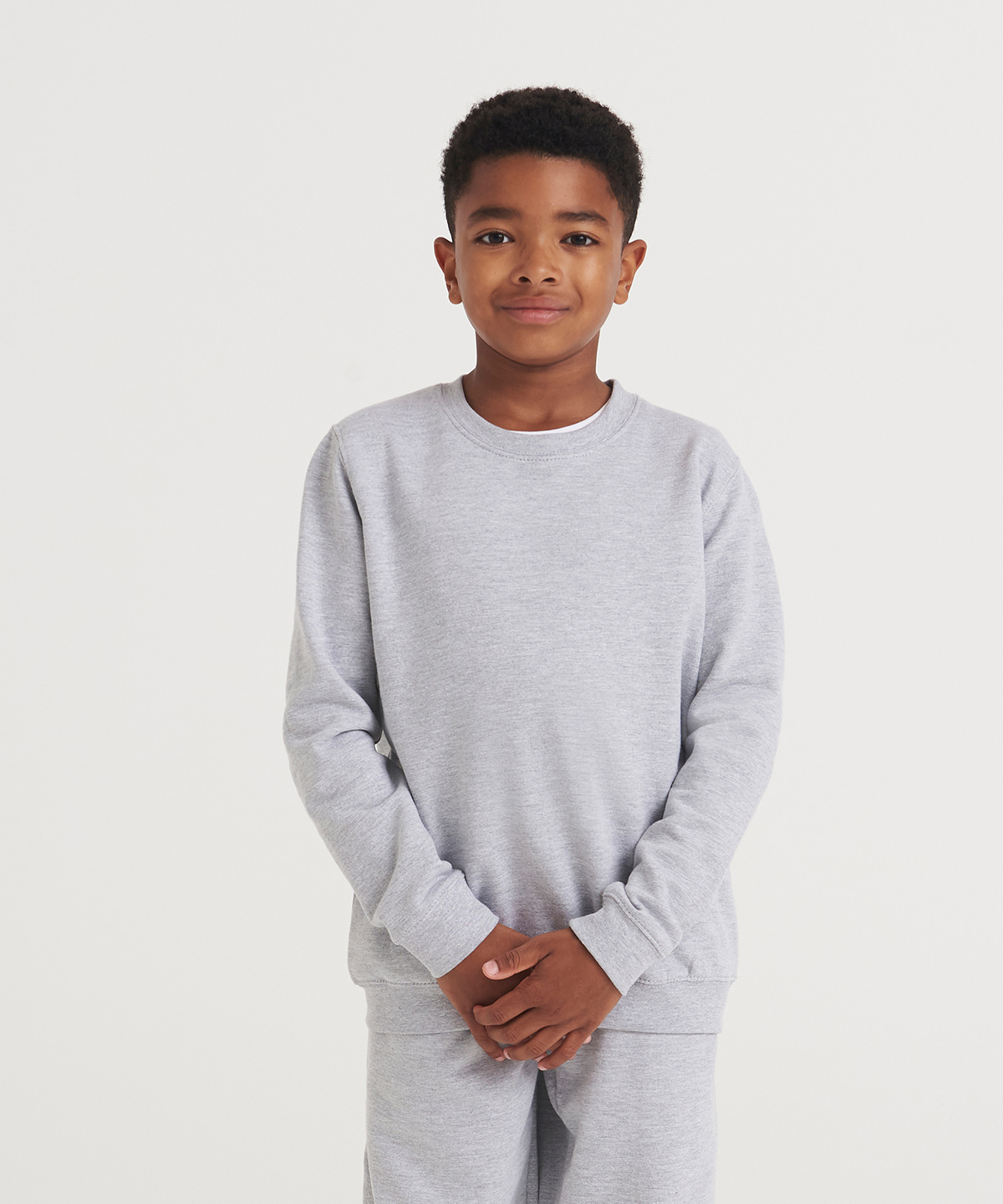 Kids AWDis sweatshirt in Arctic White - North Print Workwear