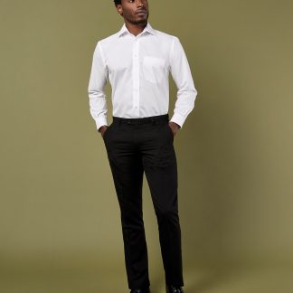 Business shirt long-sleeved (classic fit) in Black - North Print Workwear