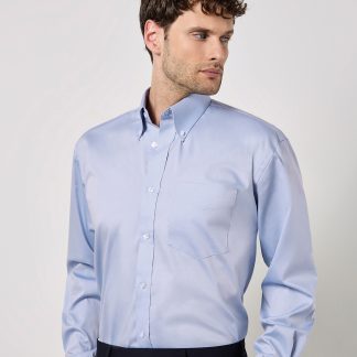 Corporate Oxford shirt long-sleeved (classic fit) in Black - North Print Workwear