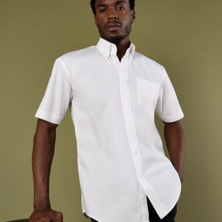 Corporate Oxford shirt short-sleeved (classic fit) in Black - North Print Workwear