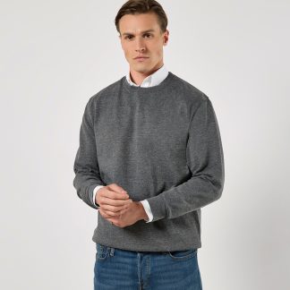 Klassic sweatshirt Superwash® 60°C long sleeve (regular fit) in Black* - North Print Workwear