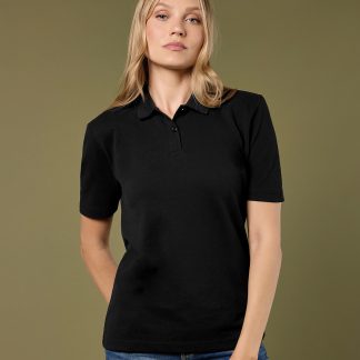 Women's workforce polo (regular fit) in Black - North Print Workwear