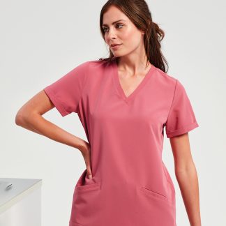 Women’s Invincible Onna-stretch tunic in Black - North Print Workwear