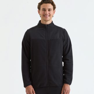 'Agility' men's panelled fleece jacket in Black - North Print Workwear