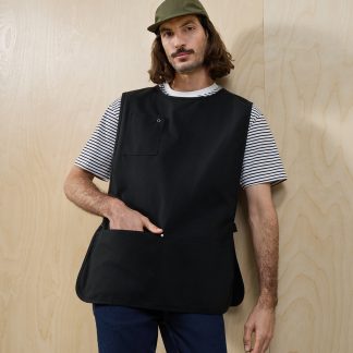 ‘Utility 2.0’ vest apron in Black - North Print Workwear