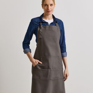 Calibre heavy cotton canvas pocket apron in Black - North Print Workwear