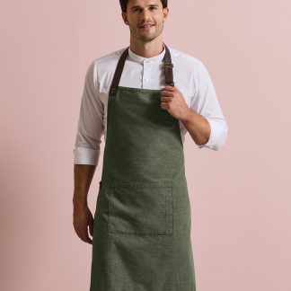 Annex Oxford bib apron in Black - North Print Workwear