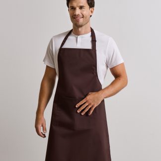 Colours bib apron with pocket in Apple - North Print Workwear