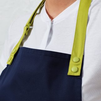 ‘Swap & Pop’ Customisable Apron – Straps in Black - North Print Workwear