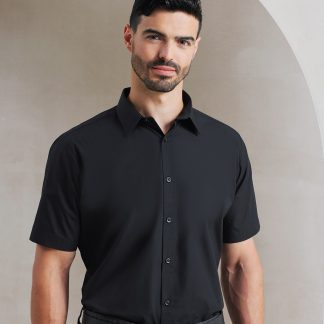 Supreme poplin short sleeve shirt in Black - North Print Workwear
