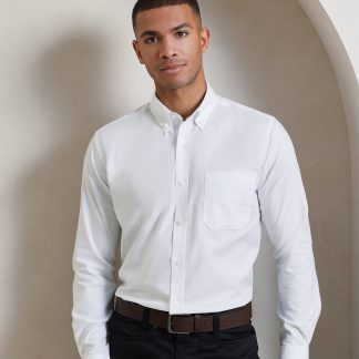 Signature Oxford long sleeve shirt in Black - North Print Workwear