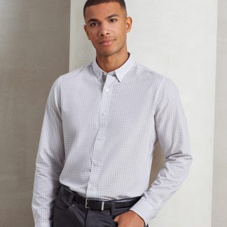 Maxton check long sleeve shirt in Black/Red - North Print Workwear