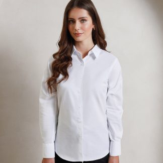 Women's signature Oxford long sleeve shirt in Black - North Print Workwear