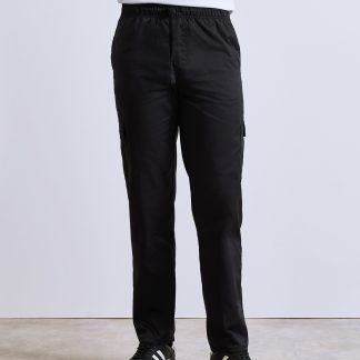Chef's essential cargo pocket trousers in Black - North Print Workwear