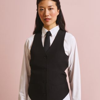 Women's lined polyester waistcoat in Black - North Print Workwear
