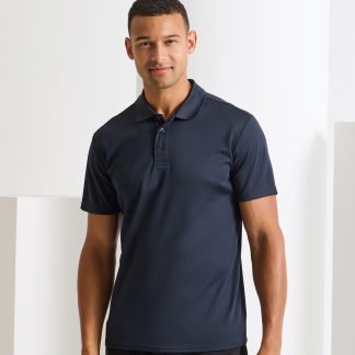 Men’s Spun Dyed Recycled Polo Shirt in Black - North Print Workwear