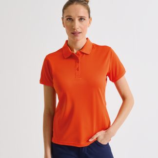 Women's Coolchecker® plus piqué polo in Black* - North Print Workwear