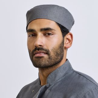 Chef's skull cap in Black - North Print Workwear
