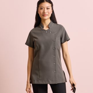 Orchid beauty and spa tunic in Black - North Print Workwear