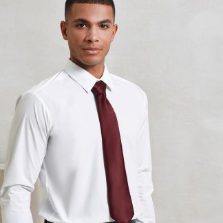 'Colours' satin tie in Apple - North Print Workwear