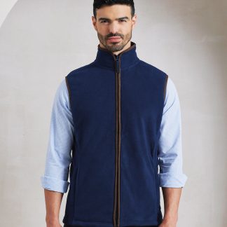Artisan fleece gilet in Black/Black - North Print Workwear