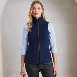 Women’s artisan fleece gilet in Black/Black - North Print Workwear