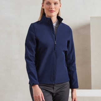 Women’s Windchecker® printable and recycled softshell jacket in Black - North Print Workwear