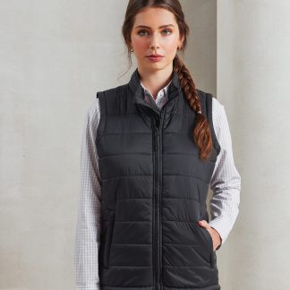 Women’s ‘Recyclight’ padded gilet in Black - North Print Workwear