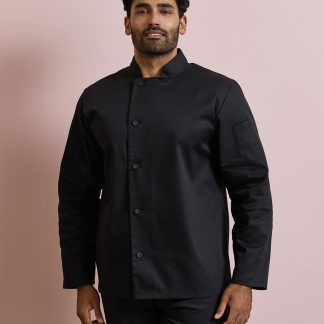 Chef's essential long sleeve jacket in Black - North Print Workwear