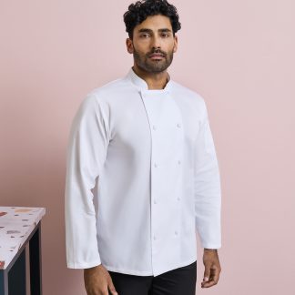 Chef's Coolchecker® long sleeve jacket in Black - North Print Workwear