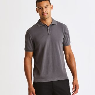 ‘Essential’ unisex short sleeve workwear polo shirt in Black - North Print Workwear