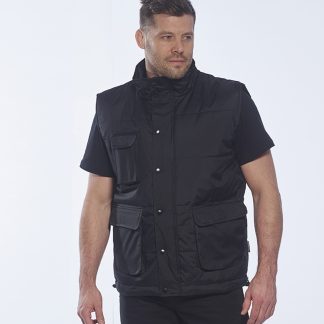 Classic bodywarmer (S415) in Black - North Print Workwear