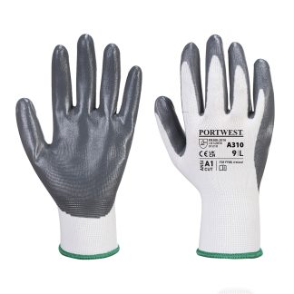 Flexo grip nitrile glove (A310) in Grey - North Print Workwear