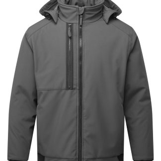 WX2 2-layer padded softshell in Black - North Print Workwear