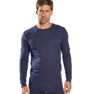 Thermal t-shirt long sleeved (B123) in Navy - North Print Workwear