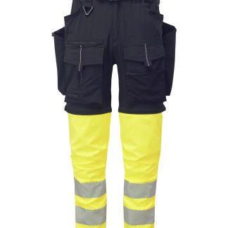 Ultimate modular 3-in-1 trousers in Black/Yellow - North Print Workwear