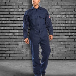 Bizweld™  flame-resistant coverall (BIZ1) in Navy - North Print Workwear