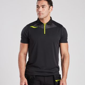 DX4 Polo shirt (DX410) in All Black - North Print Workwear