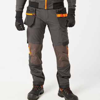 EV4 Stretch detachable holster trousers (EV440) in Black - North Print Workwear