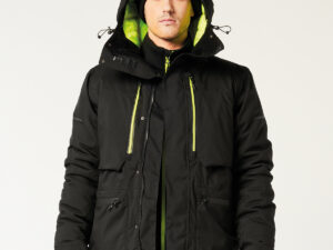 EV4 Winter parka jacket (EV461) in Black - North Print Workwear