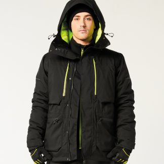 EV4 Winter parka jacket (EV461) in Black - North Print Workwear