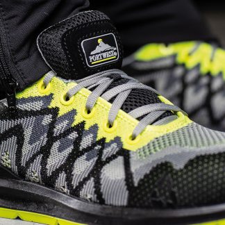 Portwest Composite lite ECO safety trainers (FC08) in Black/Yellow - North Print Workwear