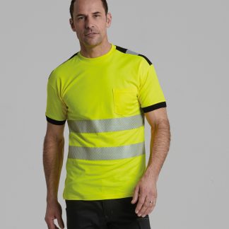 PW3 Hi-vis t-shirt (T181) in Orange/Black - North Print Workwear