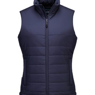 Women’s professional insulated baffle gilet (S607) in Black - North Print Workwear