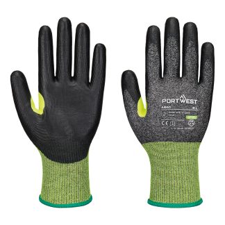 CS cut E18 PU gloves (A660) in Black - North Print Workwear