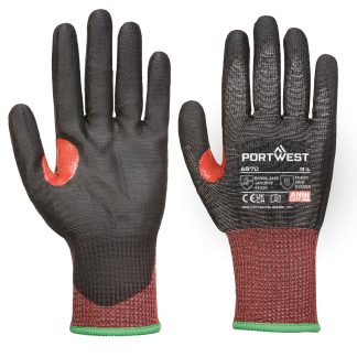 CS cut F13 PU gloves (A670) in Black - North Print Workwear