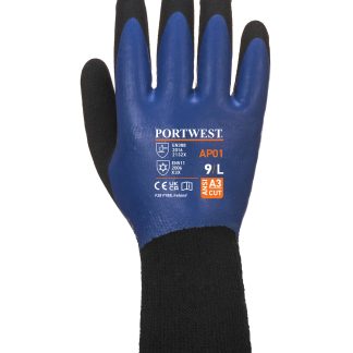 Cold 13 Latex aqua gloves (AP01) in Blue/Black - North Print Workwear