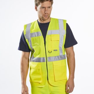 Hi-vis executive vest (S476) in Yellow - North Print Workwear