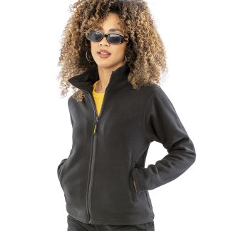 Women's Horizon high-grade microfleece jacket in Black - North Print Workwear