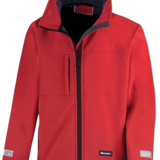Junior classic softshell 3-layer jacket in Black - North Print Workwear
